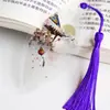 Estilo Chinês estilo antigo folhas nervura da folha marcador de página criativo requintado presente para professores e colegas de classe recompensa material escolar para estudantes