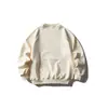 Marca de Moda Americana North Boundary para Hombre 2025 Invierno Nuevo Sudadera de Forro Polar Relajada con Hombros Caídos Cuello Redondo Suéter para Hombre