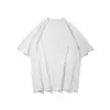 Camiseta Tendência Nova Moda Estilo Americano Gola Redonda Manga Curta, Verão Cor Sólida Versátil Casual Solta Marca Tendência Top