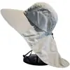 Sombrero de Sol Chal de Ala Ancha de Verano para Hombres, Protección Solar para Exteriores, Sombrero para Montañismo y Pesca, Sombrero de Pescador Coreano Casual Impermeable de Secado Rápido
