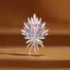 Broche de Espiga de Trigo con Ramo de Cristal de Lujo de Gama Alta con Diseño Único, Pin de Fijación para Vestido, Accesorio Floral, Venta al Por Mayor de Fábrica