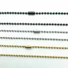 Cadena de Bolitas de Acero Inoxidable de 2.4 mm al por Mayor para Fabricantes Cadena Sencilla Versátil de Perlas Onduladas Cadena para Accesorios de Bricolaje Collar de Acero de Titanio