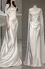 Vestido de Novia Ligero de Satén Europeo y Americano Aliexpress 2026 Nuevo Estilo Otoño Vestido de Novia Blanco para Recibir Invitados y Fotografía de Viaje, Directo del Fabricante