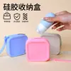 Bolsa Pequeña Cuadrada de Silicona para Guardar Monedas, Banco de Pintalabios, Tarjeta, Auriculares, Bolsa de Almacenamiento con Cremallera, Bolsita Pequeña Estilo Ins para Llaves de Mano