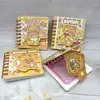 Caderno Fofo Quadrado Mini Espiral, Papelaria Ursinho Creme, Caderno Pequeno, Bloco de Notas Portátil, Presente Caderno
