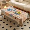 Mantel Jacquard Americano para Mesa Exterior para Camping Mesa Enrollable para Huevo Tela Decorativa Mantel para Mesa de Camping Atmósfera Alta Belleza Mesa de Té Mantel