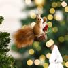 Decoração de Esquilo de Natal para Novo Produto Transfronteiriço Decoração de Natal Pingente de Esquilo Artificial Árvore de Natal Decorações Criativas