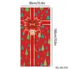 Nova capa de porta de Natal transfronteiriça, montagem de decoração de festa para criar atmosfera e oportunidades de fotos, bandeiras e faixas suspensas de Natal ao ar livre