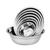 Olla para sopa de acero inoxidable espesada al por mayor, no magnética, para lavar especias, mezclar y ensaladeras, multifuncional para cocina y hogar.