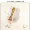 Herramienta Gua Sha Natural de Cuerno de Sándalo para Lifting Facial, Masaje del Área de los Ojos y Bastón de Acupresión para Líneas Finas, Adecuado para Uso en Todo el Cuerpo