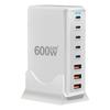 Cargador GaN PD3.1 de 600 W, cargador PD multipuerto de 500 W, cargador de 320 W, adaptador de 440 W