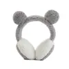 Orejeras de Oso Estilo Ins para Invierno, A prueba de Frío y Cálidas, Adecuadas para Ciclismo, Protección de Orejas Antihielo de Peluche para Mujeres, Calidez Exterior de Invierno