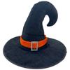 Sombrero de Halloween Sombrero de Bruja de Halloween Sombrero de Pico con Cinta Negra y Hebilla Plateada Sombrero de Carnaval Sombrero para Disfraz de Festival