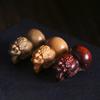 Madera Pura Sándalo Verde/Sándalo Rojo/Sándalo DIY Sapo Dorado sosteniendo calabaza calabaza de la buena suerte texto pieza de mano para jugar accesorios de joyería