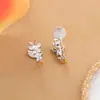 2025 Nuevo Estilo Estilo Caliente Elegante Mariposa Incrustada de Diamantes Clip para Oreja de Mujer Lujo Ligero Gama Alta Nicho Colgante Versátil Personalizado Moda Mujer