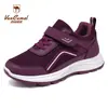 Sapatos Ocidentais de Caminhada de Camelo para Mulheres, Estilo Casal Sapatos Esportivos para Exterior, Sapatos Casuais Confortáveis de Solado Macio, Sapatos Únicos de Velcro