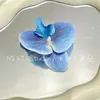 Cabeça de Flor Phalaenopsis Pétalas Artificiais Acessórios DIY Headband Handmade Grampo de Cabelo Decoração de Casamento Peça de Flor para Filme Atacado