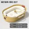 Cama de gato em Rattan adequada para todas as estações, novo estilo ninho de dormir para filhotes em rattan trançado para animais de estimação, fofo e legal, disponível para atacado