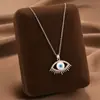 Comercio Exterior de Amazon Venta Caliente Collar de Acero de Titanio Temperamento Femenino Circonita Microincrustada Personalidad Cadena para Clavícula de Alto Sentido Colección Joyería