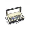 Caja de Almacenamiento de Cuero para Relojes, Caja Organizadora de Relojes para el Hogar, Caja de Exhibición Exquisita de Alta Gama, Caja de Joyería para Relojes Mecánicos