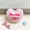Pingente de boneca de pelúcia rosa tridimensional acessórios de vestuário broche de coração DIY sapatos e meias acessórios de cabelo para roupas