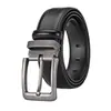 Cinturón de Cuero Genuino con Hebilla de Pasador, Moda Masculina Transfronteriza para Jóvenes y Adultos de Mediana Edad, Cinturón Casual de Negocios Versátil, Cinturón de Cuero para Pantalones al por Mayor
