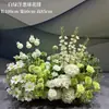 Decoração Floral de Casamento, Arranjos de Flores de Chão Estilo Floresta, Decoração Comercial para Hotel de Casamento, Montagem de Paisagismo, Flores Guia de Caminho de Flores de Seda