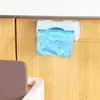 Caja de almacenamiento de bolsas de plástico de gran capacidad para utensilios de cocina del hogar, caja de almacenamiento de plástico para colgar en la pared, bolsa de basura de extracción, caja de acabado