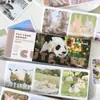 Um Belo Dia e Adesivo de Papel Ben Meng Chong Grupo Turístico Série Tema Animal Material para Diário Decoração Base