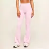 Nuevos pantalones de yoga de estilo europeo y americano de Chen Shijie, ligeramente acampanados, moldeadores de abdomen, levantacola, pantalones deportivos, pantalones casuales de campana de secado rápido transfronterizos