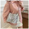 Bolsa de Noite Lantejoulas Feminina 2024 Nova Entrada Luxo Spice Girl Bolsa de Ombro Transversal Estilosa Pedraria Moda Verão Bolsa Feminina