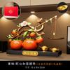 Behan Meixin Enfeites de Caqui Agradável em Estilo Chinês Sala de Estar Entrada Decorações para Armário de TV Presente para Casa Nova