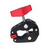 Abrazadera de cangrejo grande de metal Abrazadera fija en forma de Q Brazo mágico Soporte de ajuste universal Abrazadera de tubo Equipo fotográfico Abrazadera potente