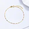 Pulsera brillante de lentejuelas para niñas, exquisito accesorio pequeño con diseño único, plata 925, popular pulsera de joyería hecha a mano transfronteriza de Instagram