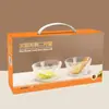 Conjunto de Pratos Tigela de Vidro para Casa Girassol Tigela para Salada de Frutas Louça Criativa Conjunto Tigela para Sorvete Louça Atacado