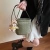Moda 2025 Primavera/Verano Nuevo Bolso Versátil Diseño Nicho Bolso Simple de Hombro Cruzado Elegante Bolso Balde