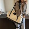 Bolsa de Lona de Grande Capacidade para Viagens de Curta Distância Feminina 2025 Nova Chegada Bolsa de Ombro Portátil Bolsa de Fitness Bolsa de Viagem Transversal