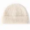 Gorro de Lana Felpa Invierno Moda Femenina Estilo Coreano Versátil Gorro de Lana para Mujer Bufanda Cuello Set Cálido a Prueba de Viento