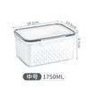Caja de conservación sellada para alimentos de cocina, escurridor de frutas y verduras, caja de almacenamiento de plástico con tapa, refrigerador, congelador, caja de almacenamiento fresco