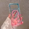 En Stock, Adecuado para Apple Ip17Promax Segunda Generación, Funda de Teléfono Magnética Transparente de Color Gradiente con Correa de Mano
