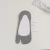 Meias de Dois Dedos Femininas de Verão Finas Meias de Barco Meias de Dedos Boca Rasa Invisíveis Verão Silicone Antiderrapante Casco de Porco Ferradura Meias de Cor Sólida