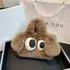 Em Estoque Outono e Inverno Novo Filhote Peludo Infantil e Feminino Estilo Pai e Filho Ombro Único Transversal Acessório Bolsa para Celular para Mulheres