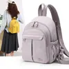 Bolsa de Ombro Dupla Multifuncional Transfronteiriça Feminina Nova Leve Casual ao Ar Livre Bolsa de Peito Nylon Repelente à Água Mochila de Viagem para Estudante