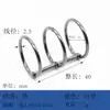 Anillo de Carpeta de Almacenamiento de Tres Agujeros Metálico Desmontable Personalizado Accesorios de Papelería Anillo de Carpeta para Encuadernación de Álbumes de Tarjetas Hebilla de Anillo de Carpeta