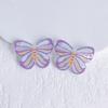 Acrílico impreso perforado flor de mariposa gatito material para joyería diy collar accesorios de joyería al por mayor