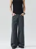 Ropa para Hombre Fengshe / 2026 Retro Americano Lavado a la Piedra Botón de Espiga Recto Versátil Línea A Pantalones Casuales Sueltos para Hombres y Mujeres