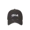 Gorra de béisbol vintage lavada estilo japonés con efecto desgastado para mujer, ala ancha, circunferencia de cabeza grande, adelgazante del rostro, protector solar, bordada