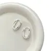 Pendientes de Aro Tejidos en Forma de U Coreanos Estilo Frío Exquisitos Lujo Ligero Diseño de Alta Gama Nicho Versátiles Pendientes de Temperamento
