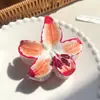 Nuevo Clip de Flor de Plumeria Colorido para Mujer, Súper Clip de Flor de Hada, Elegante Pinza de Tiburón, Accesorios para el Cabello para la Parte Trasera de la Cabeza