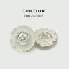 Abrigo de Lana de Resina Esmerilada de Metal de Gama Alta Botones Redondos Puños Dorados Plateados Botones Decorativos de Traje
